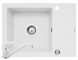 Pyramis Set chiuveta KORFU 62x46 1B1D & baterie ASALIA - Snow (070060601AS)