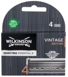 Wilkinson Sword Quattro Essential 4 Vintage Edition rezerve lame Lame de rezervă 4 buc pentru bărbați