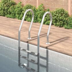 vidaXL Scară de piscină, 54x38x158 cm, oțel inoxidabil 304 (93461)