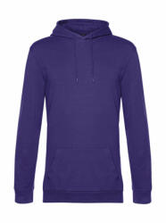 B&C Collection Férfi kapucnis hosszú ujjú pulóver B and C #Hoodie French Terry L, Sugárzó lila