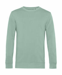 B&C Collection Uniszex hosszú ujjú organikus pulóver B and C Organic Crew Neck French Terry M, Sage