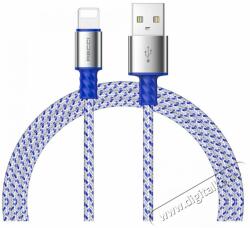 Recci RTC-N32L 1m Lightning - USB textil borítású adat- és töltőkábel 1 év garancia