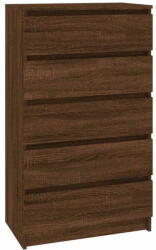 vidaXL barna tölgy szerelt fa fiókos szekrény 60 x 36 x 103 cm 823023