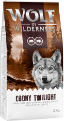 Wolf of Wilderness Wolf of Wilderness Pachet economic Adult 2 x 12 kg - Ebony Twilight Vânat & bivol fără cereale