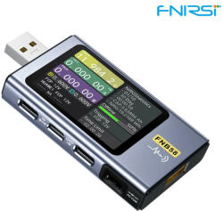 FNIRSI FNB58 - USB teszter: bluetooth, feszültség-, áram-, teljesítmény-, gyorstöltésteszt, applikációk stb (fnb58b)