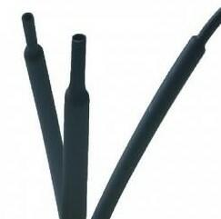  Zsugorcső 6, 4mm, 1méter, fekete (LOM53-01-90F)