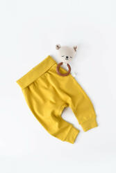 BabyCosy Pantaloni Bebe Unisex din bumbac organic Galben deschis BabyCosy (Marime: 12-18 Luni) (BC-CSY5623-6)