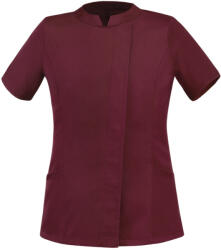 Egochef Alessia női rövid ujjú szakácskabát - bordó (5009003C)