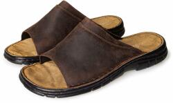 Vlnka Férfi bőr papucs "Teodor" - barna felnőtt cipő méret 42