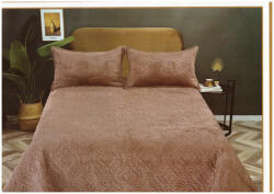 Textil Set cuvertura de pat din catifea si 2 fete de perna (EDS666)