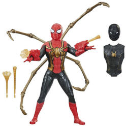 Hasbro Set 3 in 1 figurina Spiderman cu armura, masca si lansator, Hasbro, 34 cm Figurina