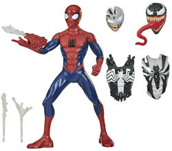 Hasbro Set 3 in 1 figurina Spiderman Maximum Venom cu sunete interactive, armura si lansator, Hasbro, 34 cm