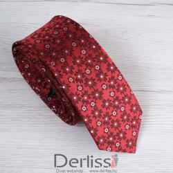  Nyakkendő bordó/virágminta