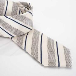  Drapp csíkos Roberto Gabbani nyakkendő 7cm