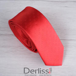  Nyakkendő piros/apró kör mintával