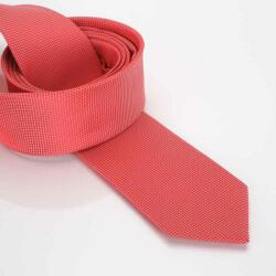  Piros apró kockás nyakkendő 6, 5 cm