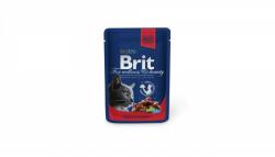 Brit Premium Cat Plic Cu Vita Si Mazare , 10 X 100 gr