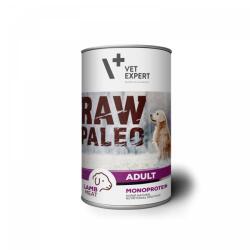 VetExpert Hrana umeda pentru caini, RAW PALEO, conserva monoproteica, adult, carne de miel, pachet 5 X 400 g