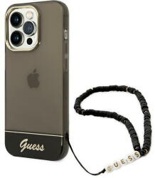 GUESS Husa Guess GUHCP14XHGCOHK iPhone 14 Pro Max 6, 7 "black / black hardcase Translucent Pearl Strap - vexio