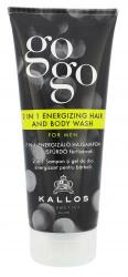 Kallos Gogo 2 in 1 Energizing Hair And Body Wash gel de duș 200 ml pentru bărbați