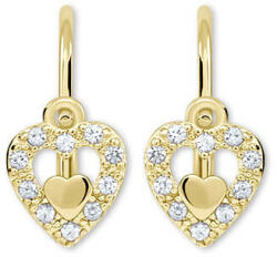 Soliter Brilio Arany szív fülbevaló 239 001 00779