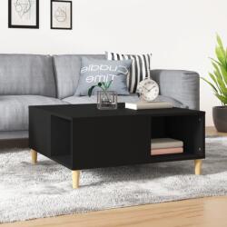vidaXL Măsuță de cafea, negru, 80x80x36, 5 cm, lemn prelucrat (821093) Masa de cafea