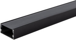 OPTONICA АЛУМИНИЕВ ПРОФИЛ ЗА LED ЛЕНТА ЧЕРНО ТЯЛО/ЧЕРЕН КАПАК L=2m 40x20mm (5120)