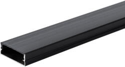 OPTONICA АЛУМИНИЕВ ПРОФИЛ ЗА LED ЛЕНТА ЧЕРНО ТЯЛО/ЧЕРЕН КАПАК L=2m 30x10mm (5114)