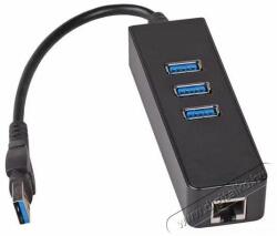 Akyga AK-AD-32 1000 Mbps Ethernet + 3 portos USB 3.0 HUB