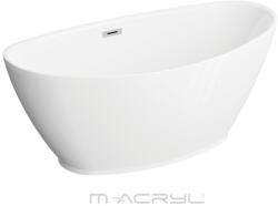 M-Acryl Stella 150x70 cm szabadon álló akril kád fehér előlap 12521 (12521)