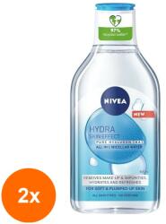 Nivea Set 2 x Apa Micelara Nivea Hydra Skin Effect cu Acid Hialuronic Pur, 400 ml