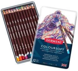 Derwent Set 12 Creioane Colorate Coloursoft Derwent (0701026)