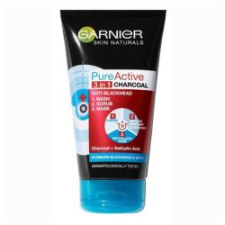 Garnier Skin Naturals Gel de Curatare 3 in 1 Pure Active Charcoal Garnier Skin Naturals 150 ml