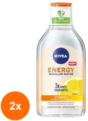 Nivea Set 2 x Apa Micelara Nivea Energy, cu Vitamina C, 400 ml