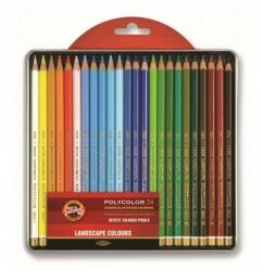 KOH-I-NOOR Set Creioane Colorate Polycolor - 24 Nuante Peisaj (KH-K3824-24L)