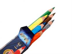 KOH-I-NOOR Creioane Colorate Magic Jumbo, 13 Culori (KH-K3408-13)