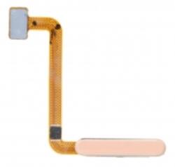 Samsung A235 Galaxy A23 4G oldalgomb, bekapcsoló gomb és ujjlenyomat érzékelős flex kábel, átvezető fólia, narancs (gyári)