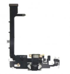  Apple iPhone 11 Pro Max töltő csatlakozós flex kábel, átvezető fólia (lightning) fekete, gyári