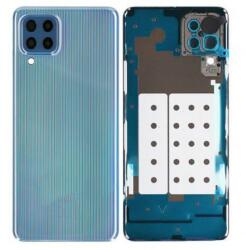 tel-szalk-1929703869 Samsung Galaxy M32 kék Akkufedél hátlap - kamera lencse burkolati elem ragasztóval (tel-szalk-1929703869)