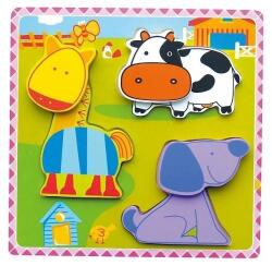 Viga Toys Magasított puzzle állatok