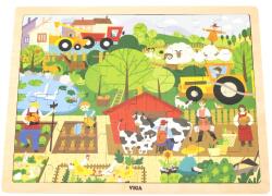 Viga Toys Fa puzzle farm 48db