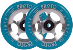 Proto Slider Starbright Pro Scooter Wheels 110mm 2-pack - Green on Raw
