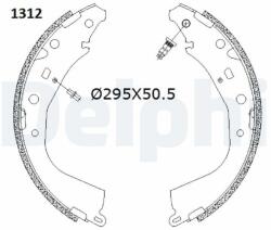 DELPHI Set saboti frana DELPHI LS2187 - piesa-auto