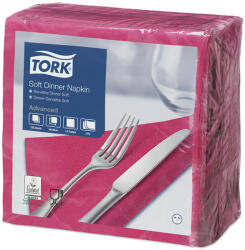 Tork Dinner Soft szalvéta rózsaszín 40/3