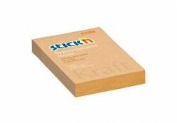 Stick`n by Hopax Bloc notes autoadeziv Stick' n Hopax Kraft, 76x51 mm, maro natural