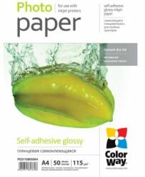 ColorWay Fotopapier - A4 / 115g - samolepiaci, lesklý, 50 ks v balení