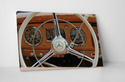 4 Decor Tablou canvas : Volanul unui Mercedes clasic - beestick-deco - 174,00 RON