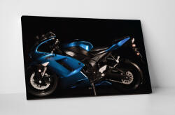 4 Decor Tablou canvas : Blue Kawasaki Ninja - beestick-deco - 209,00 RON