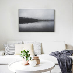4 Decor Tablou canvas : Lac alb-negru - beestick-deco - 104,00 RON