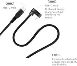 LogiLink CABLU alimentare si date LOGILINK pt. smartphone USB 2.0 USB Type-C (T) la USB Type-C (T) la 180 grade 3m 2 x ecranat aluminiu negru "CU0194 (CU0194)